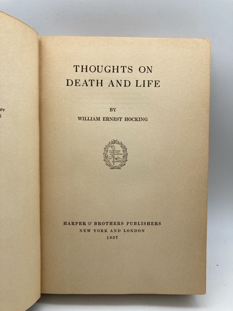 Thoughts on Death and Life