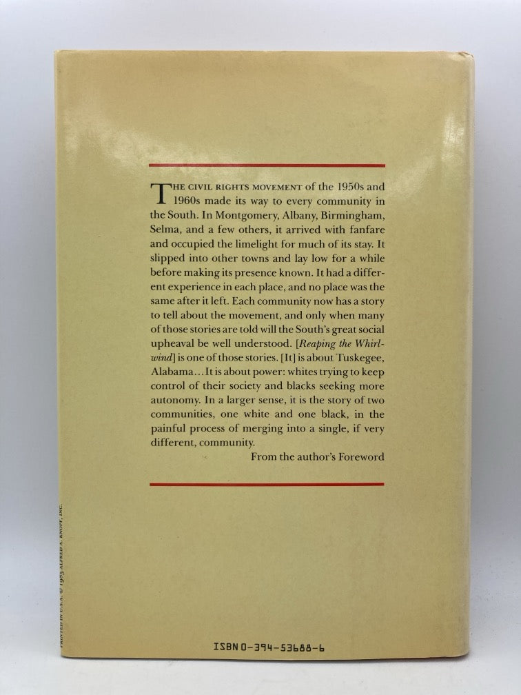 Reaping the Whirlwind: The Civil Rights Movement in Tuskegee