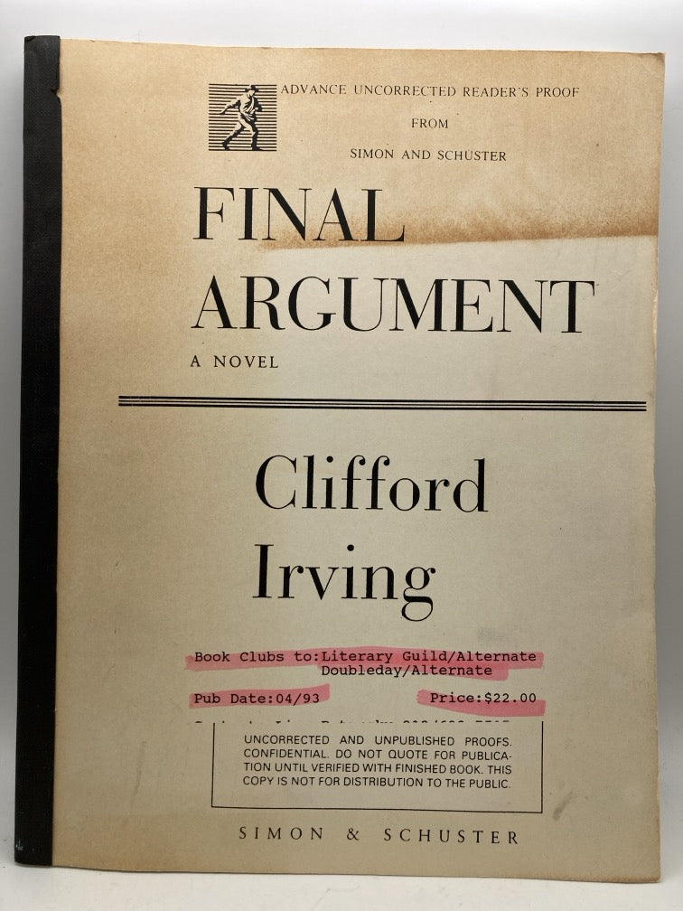 Final Argument (Advance Uncorrected Reader's Proof)