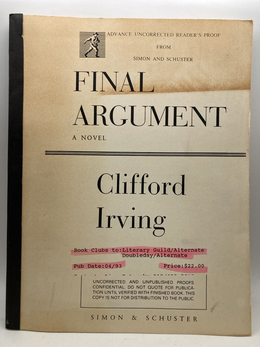 Final Argument (Advance Uncorrected Reader's Proof)