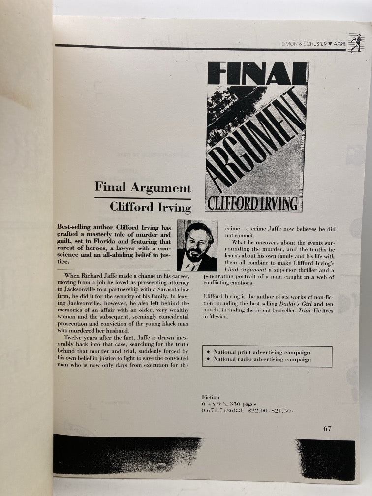 Final Argument (Advance Uncorrected Reader's Proof)