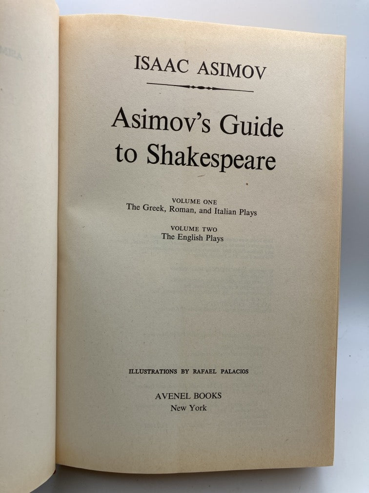 Asimov's Guide to Shakespeare: A Guide to Understanding and Enjoying the Works of Shakespeare