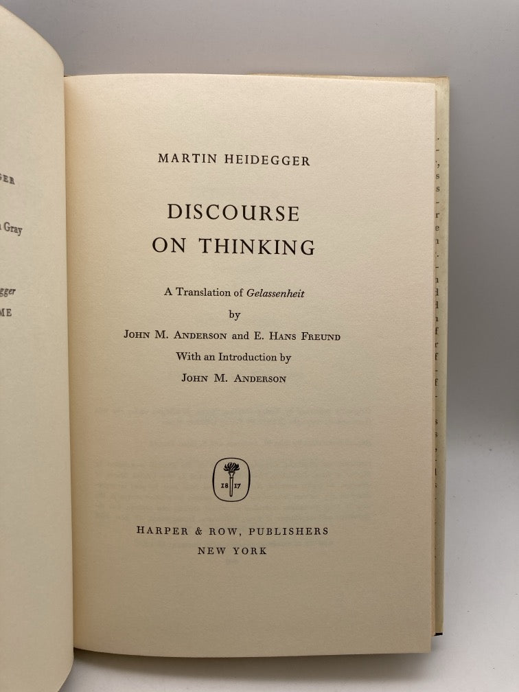 Discourse on Thinking