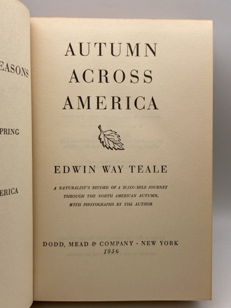 Autumn Across America: A Naturalist's Record of a 20,000 Mile Journey through the North America Autumn