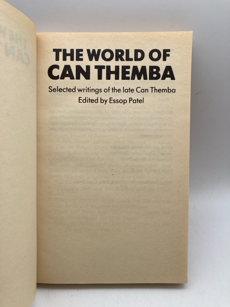 World of Can Themba: Selected Writings of the Late Can Themba