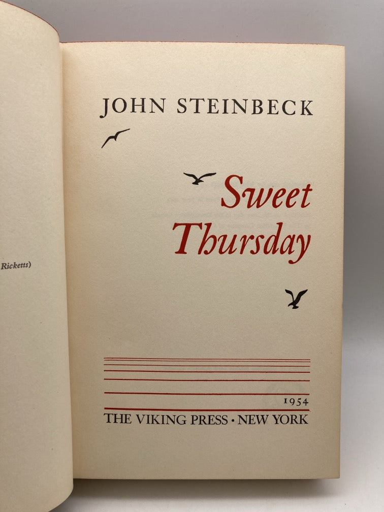 Sweet Thursday (First Edition)