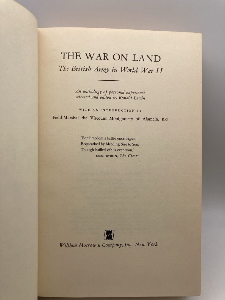 The War on Land: The British Army in World War 2
