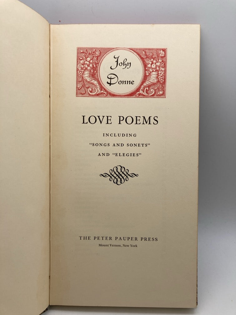 John Donne Love Poems: Peter Pauper Press