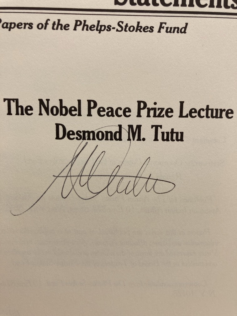 The Nobel Peace Prize Lecture: Desmond M. Tutu