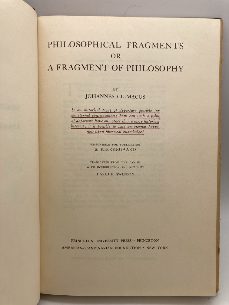 Philosophical Fragments