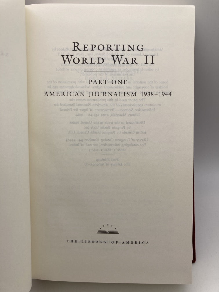 Reporting World War II (Library of America)