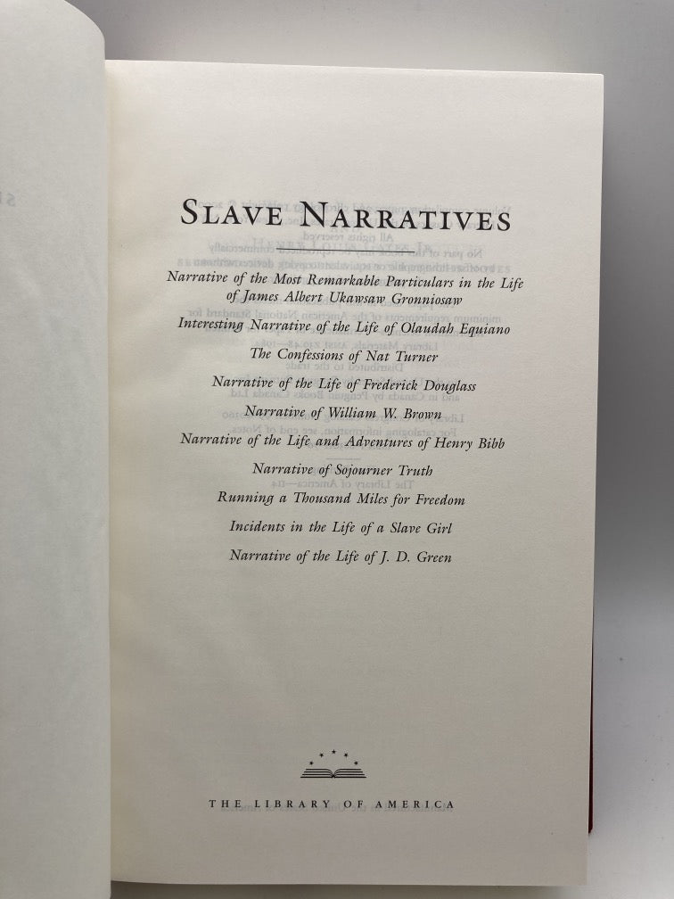 Slave Narratives (Library of America)