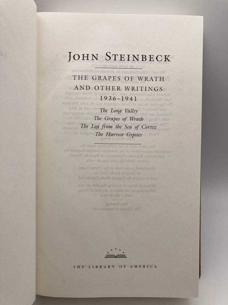 John Steinbeck: 4 Volume Set (Library of America)