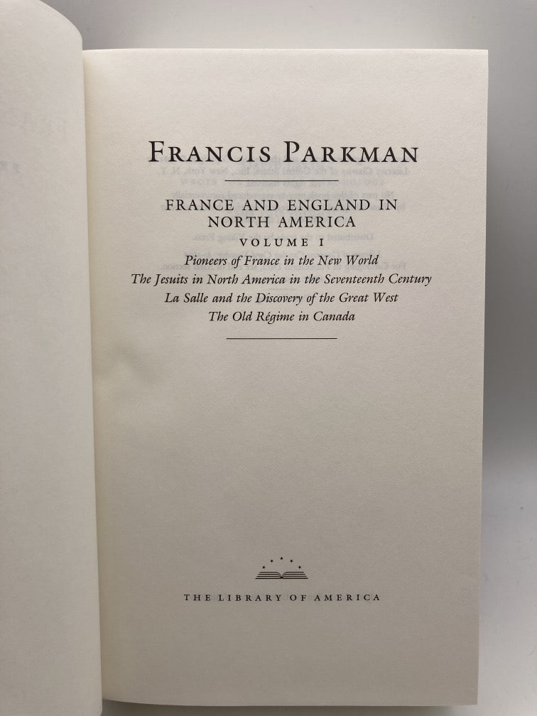 France and England in North America: 2 Volume Set (Library of America)