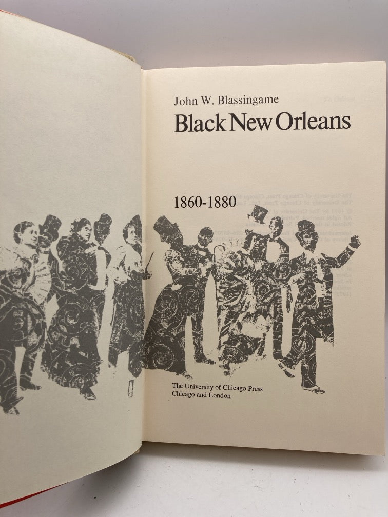 Black New Orleans, 1860-1880