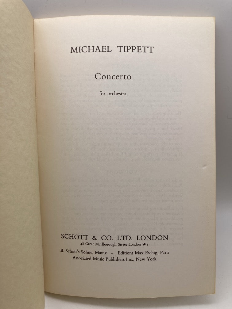 Michael Tippett: Concerto for Orchestra