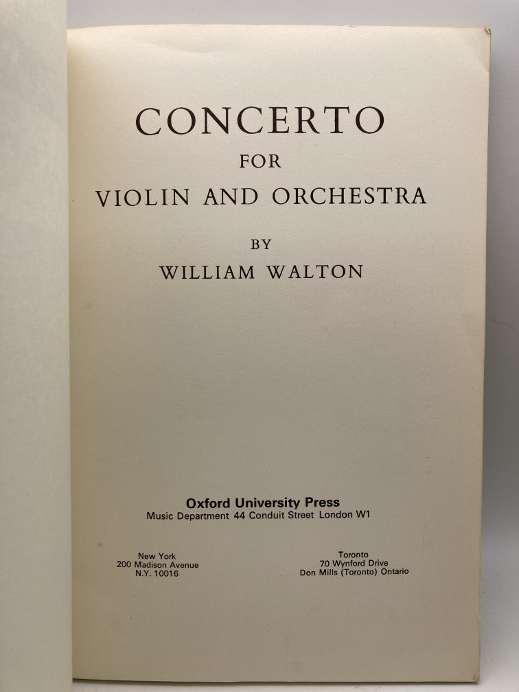 William Walton: Concerto for Violin and Orchestra