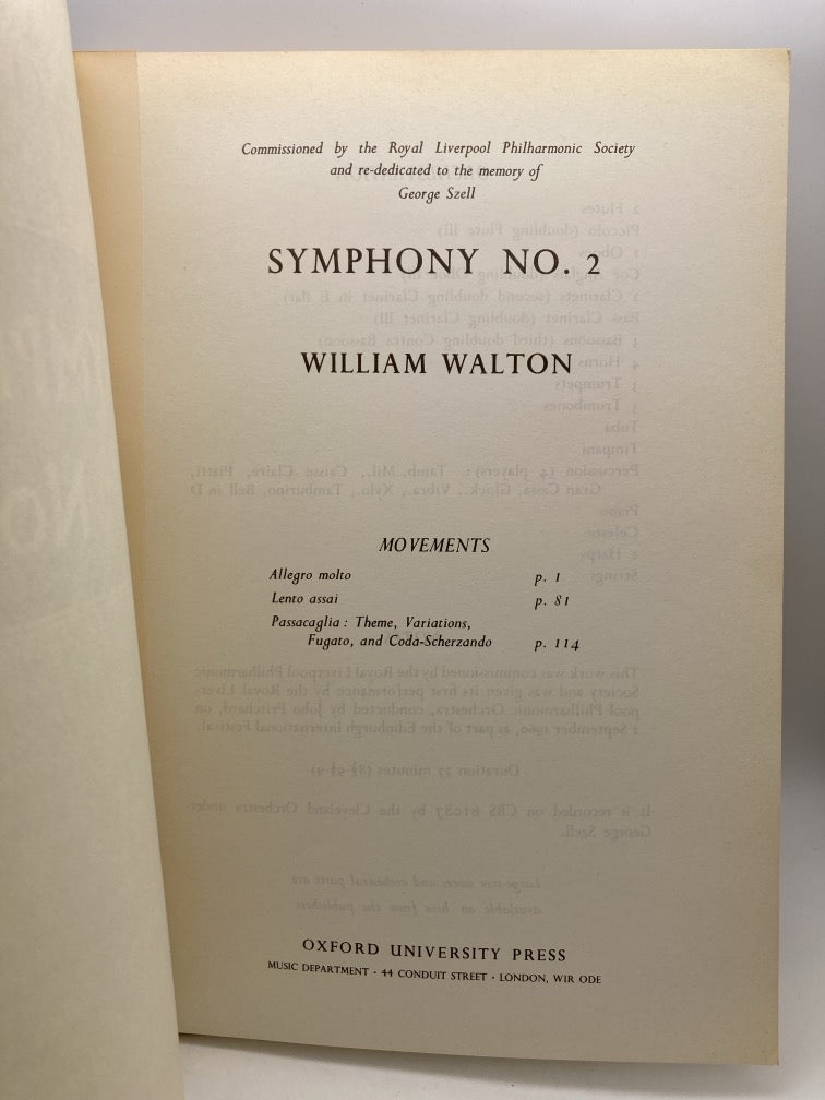 William Walton: Symphony No. 2