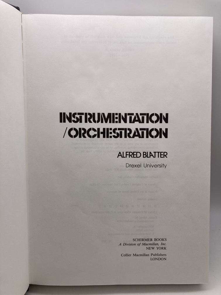 Instrumentation/Orchestration