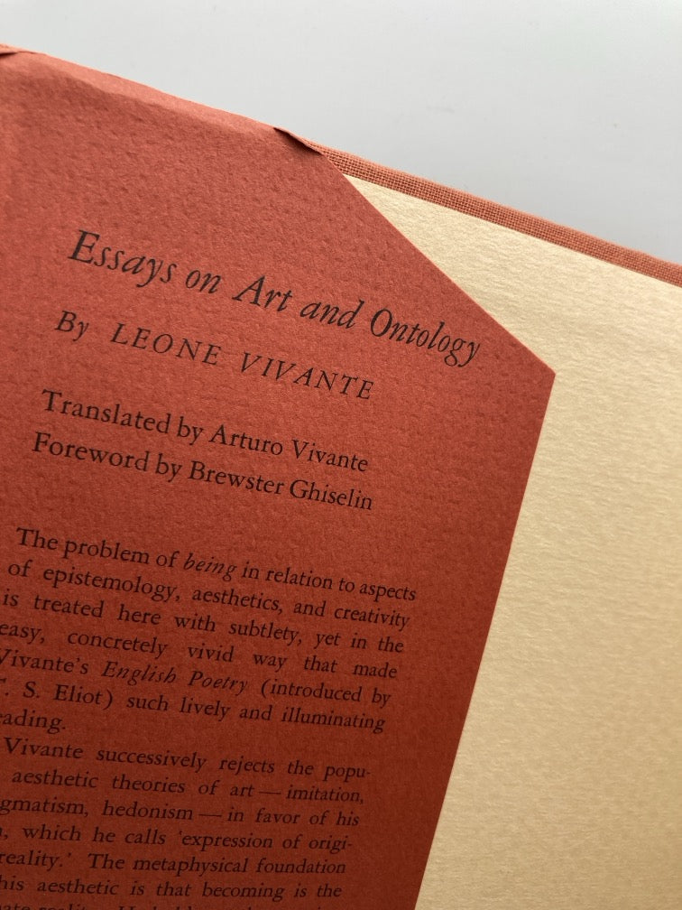 Essays on Art and Ontology