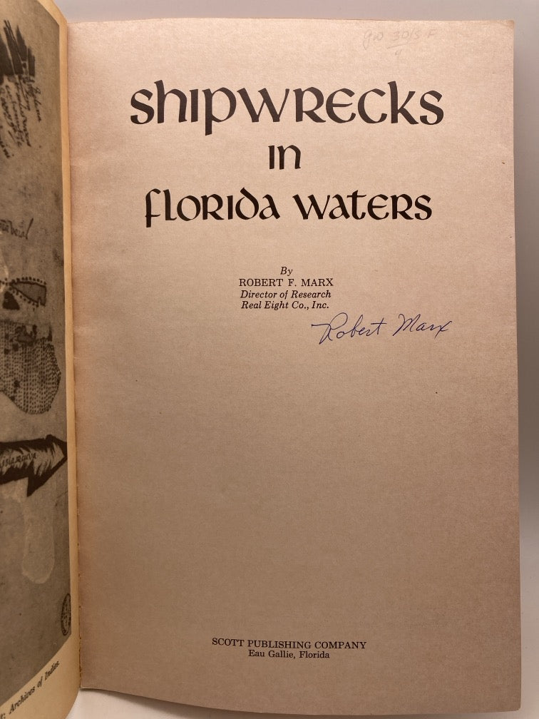 Shipwrecks in Florida Waters (signed)