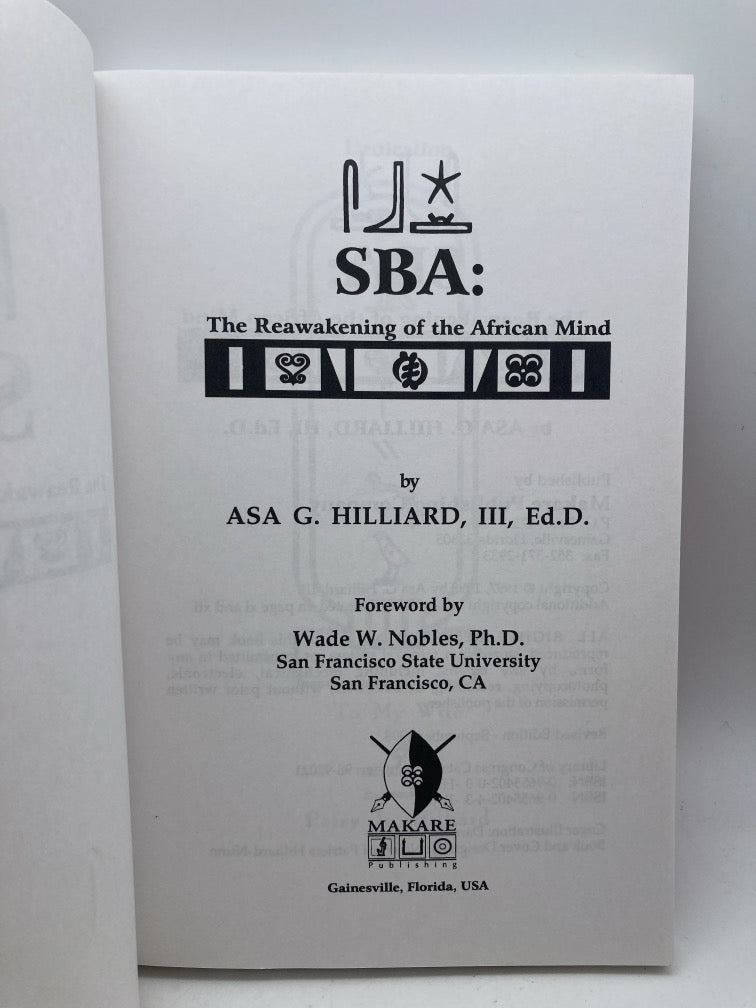 SBA: The Reawakening of the African Mind