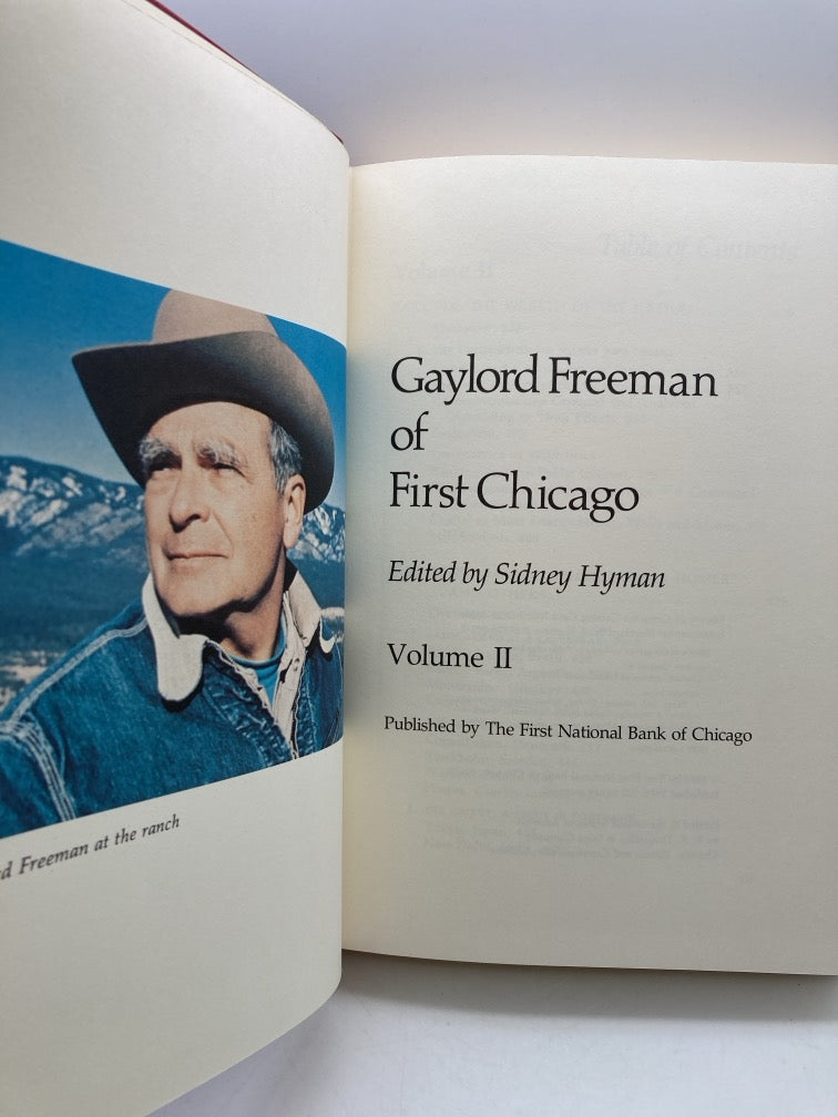 Gaylord Freeman of First Chicago: 2 Volume Set in Slipcase
