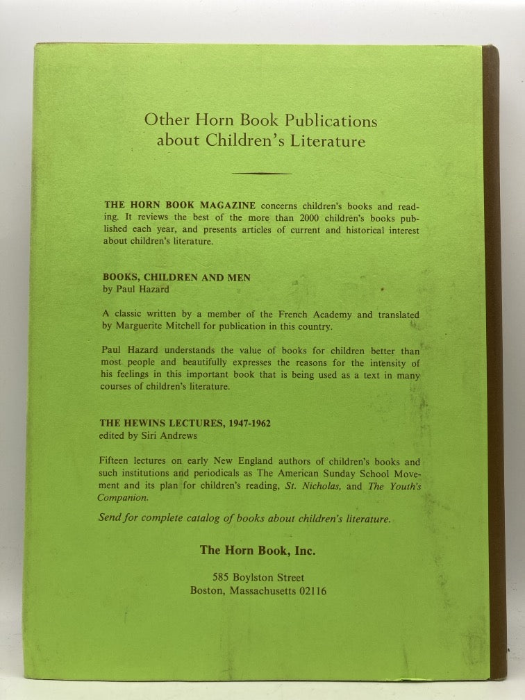 From Primer to Pleasure in Reading: An Introduction to the History of Children's Books in England