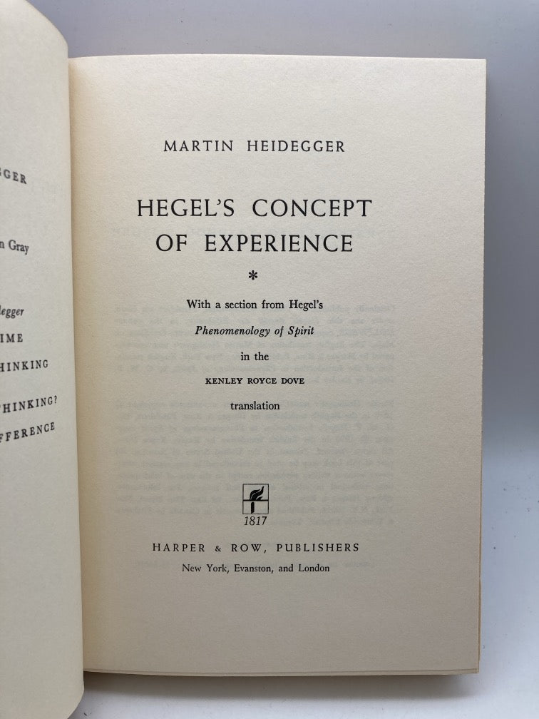 Hegel's Concept of Experience