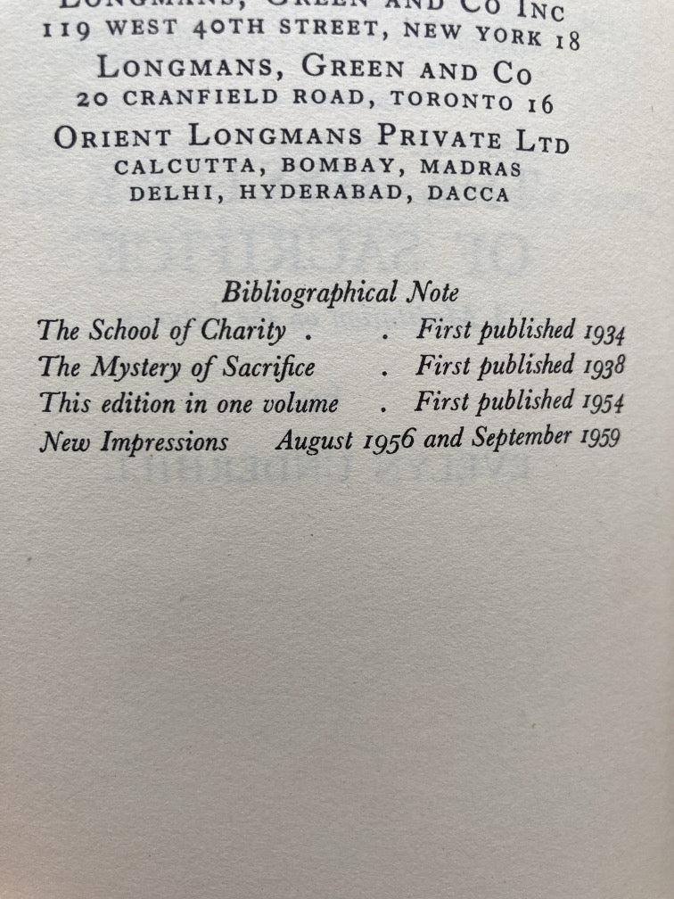 Evelyn Underhill Inner Life Series 2-Book Set: The School of Charity/The Mystery of Sacrifice and The Mount of Purification