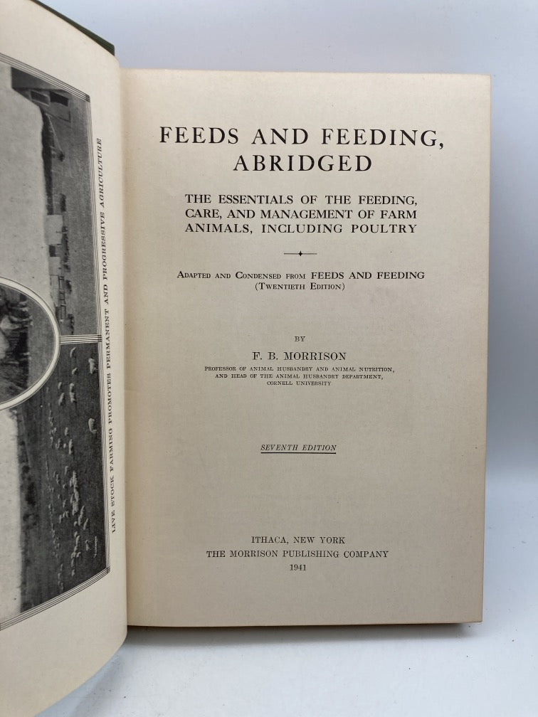 Feeds and Feeding, Abridged: The Essentials of the Feeding, Care, and Management of Farm Animals, Including Poultry