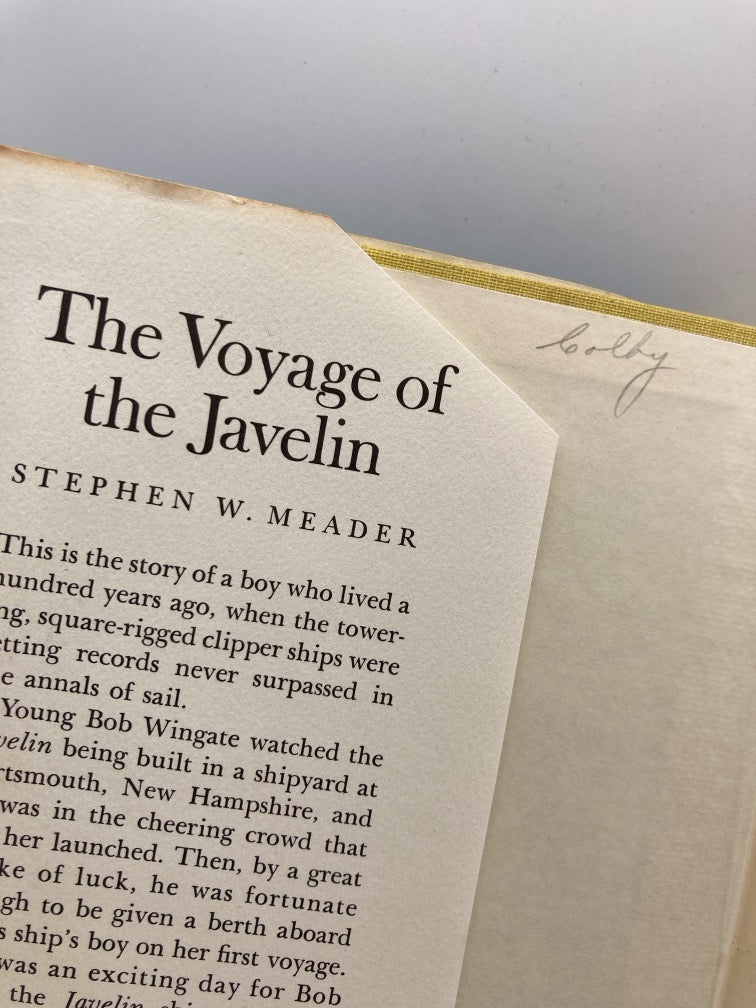 The Voyage of the Javelin