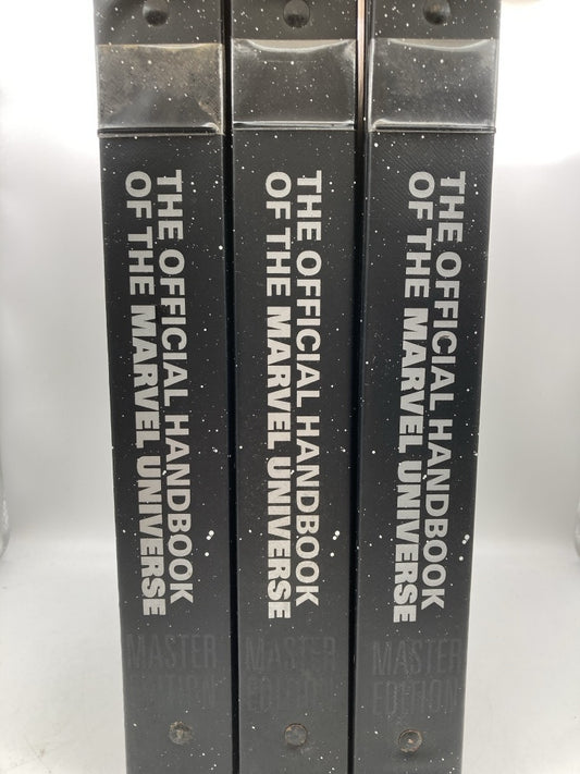 The Official Handbook of the Marvel Universe: Master Edition (3 Binders & 21 full card sets)
