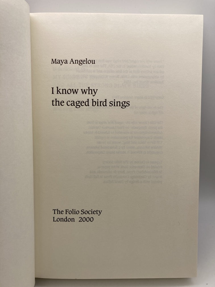 I Know Why the Caged Bird Sings (Folio Society)