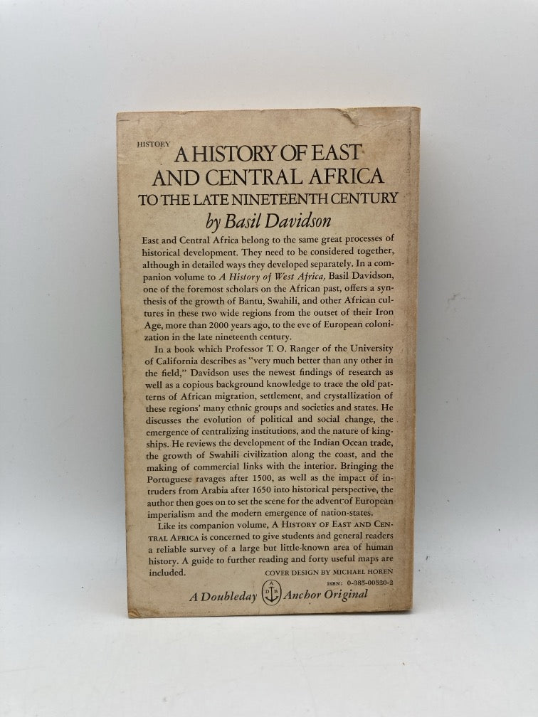 A History of East and Central Africa (to the Late Nineteenth Century)