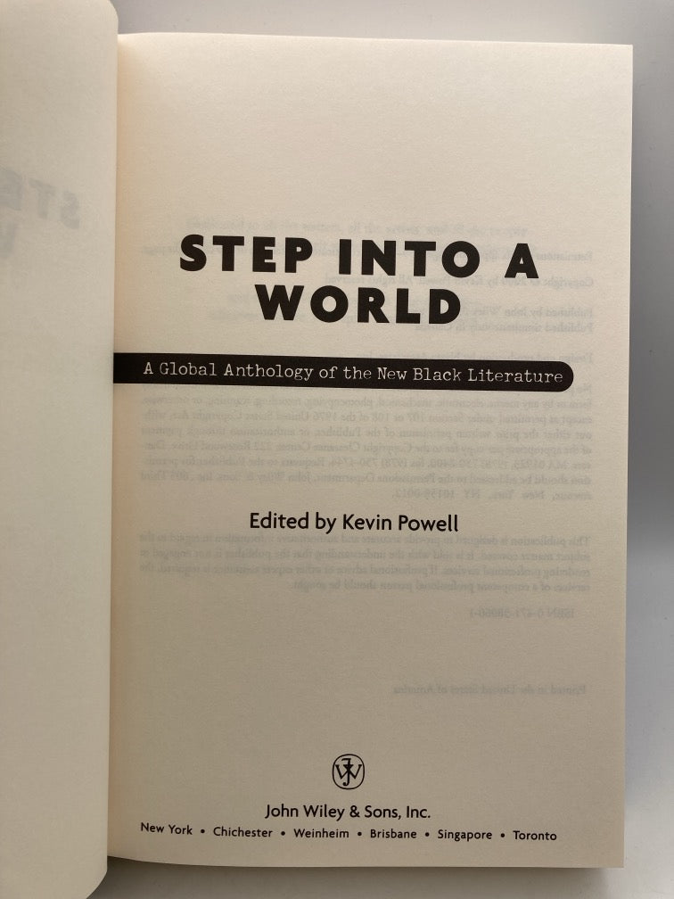 Step Into a World: A Global Anthology of the New Black Literature