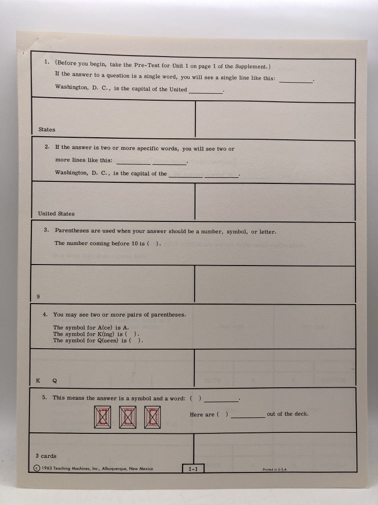 Goren's Easy Steps to Winning Bridge + Self-Tutoring Course Supplement + Practice Hands Worksheets