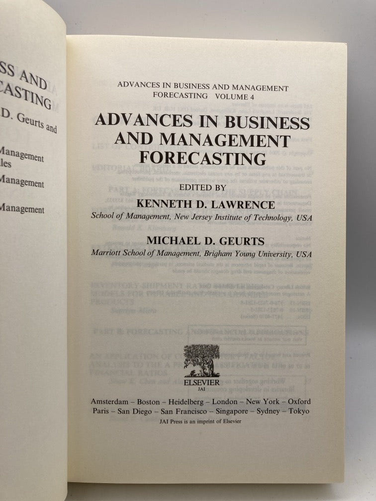 Advances in Business and Management Forecasting: Volume 4