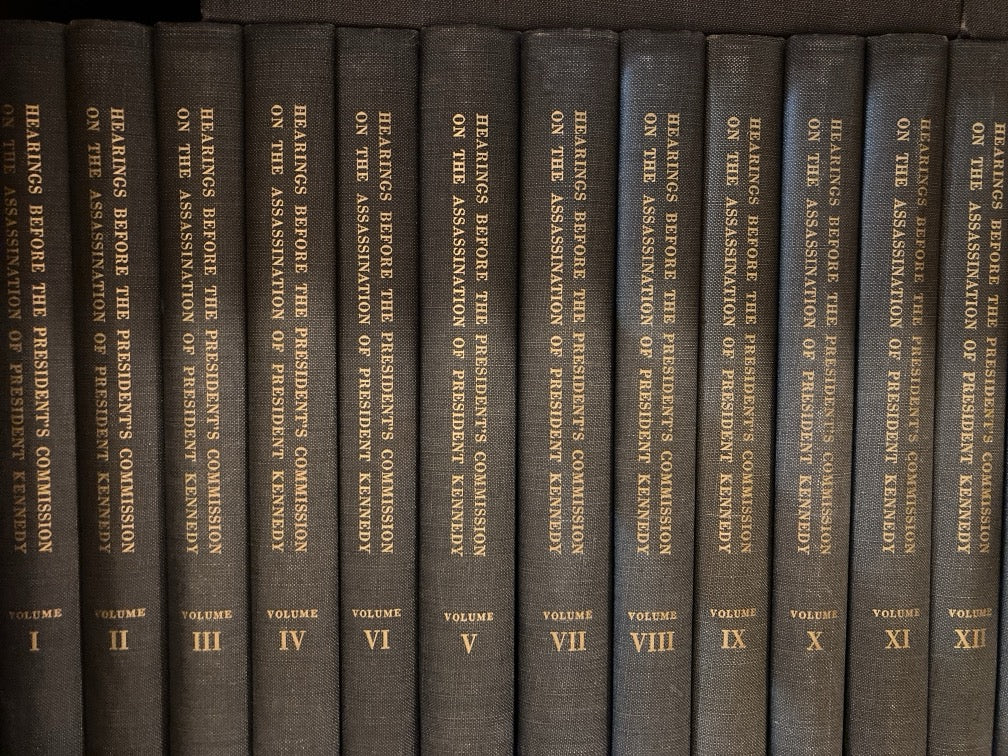Hearings Before the President's Commission on the Assassination of President John F. Kennedy (26 Volume Set)