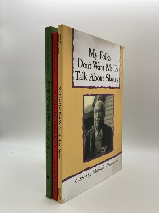 Three Slave Narratives Books by Belinda Hurmence