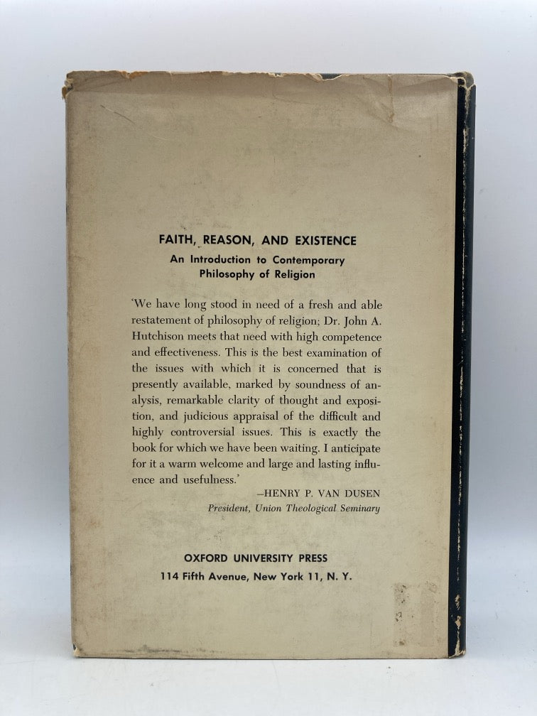 Faith, Reason and Existence: An Introduction to Contemporary Philosophy of Religion