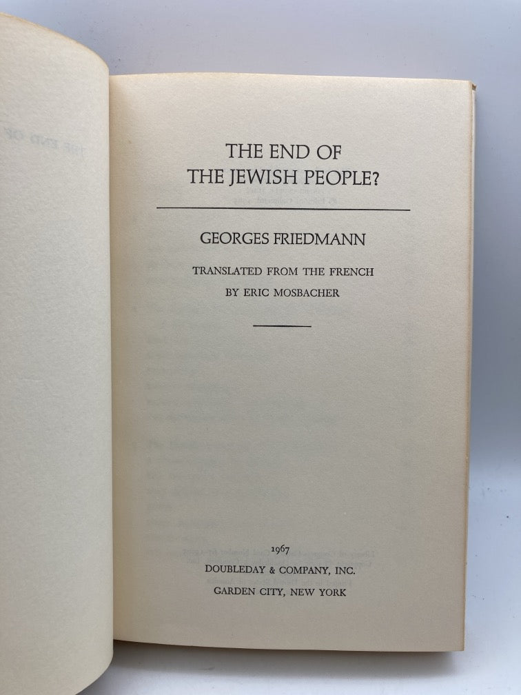 The End of the Jewish People?