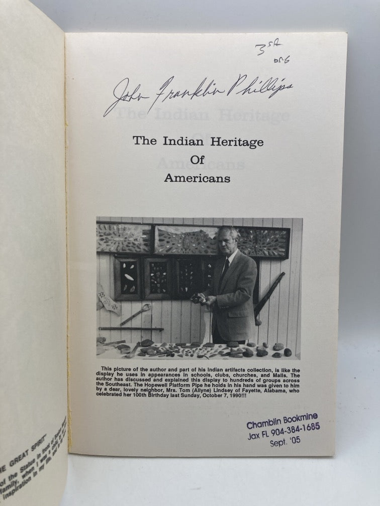 The Indian Heritage of Americans (signed)