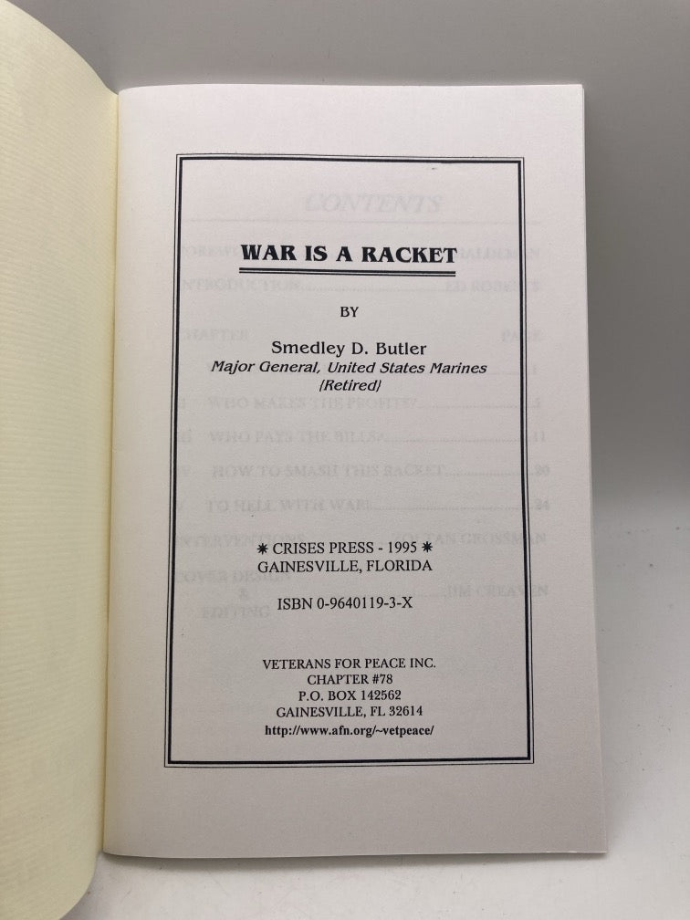 War Is a Racket