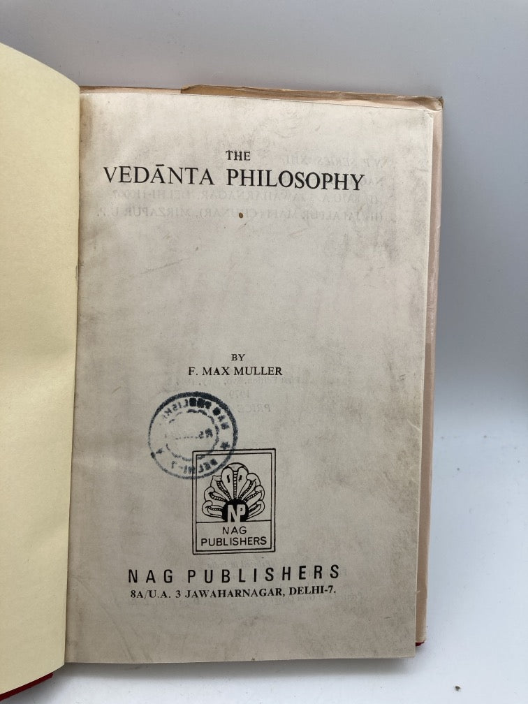 The Vedanta Philosophy
