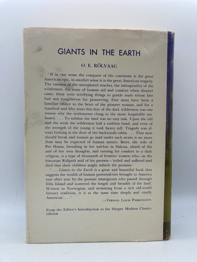 Giants in the Earth: A Saga of the Prairie