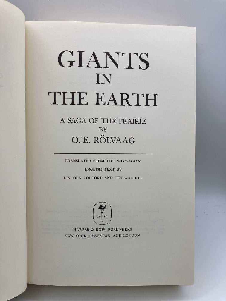 Giants in the Earth: A Saga of the Prairie