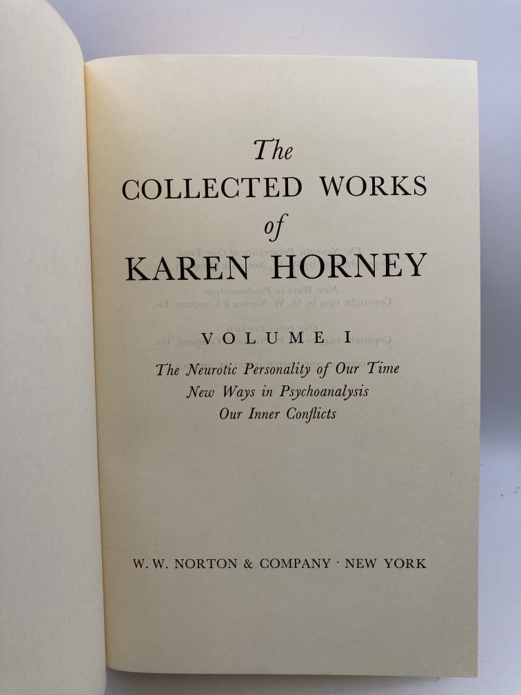 The Collected Works of Karen Horney (2 Volume Set)