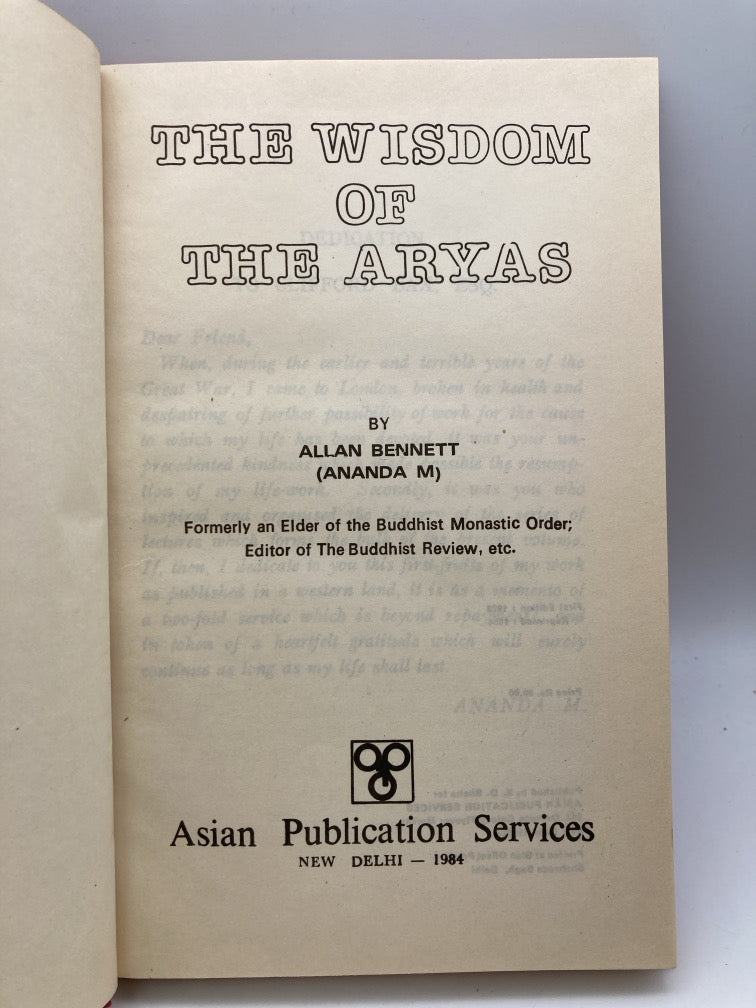 The Wisdom of the Aryas