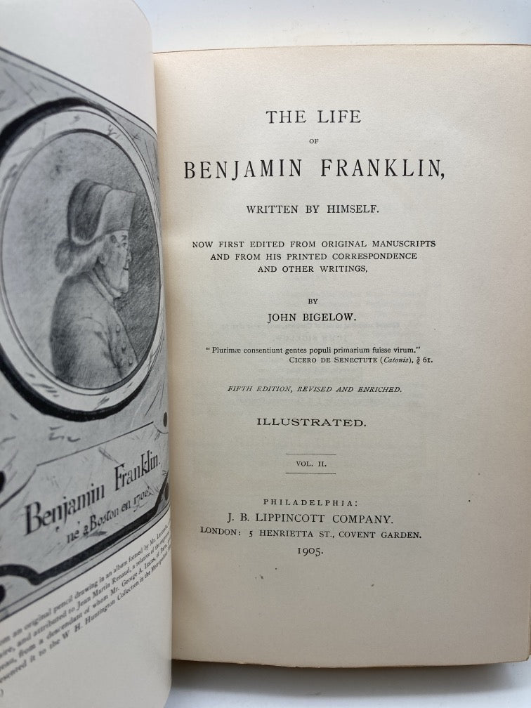 The Life of Benjamin Franklin Written by Himself (3 Volume Set)